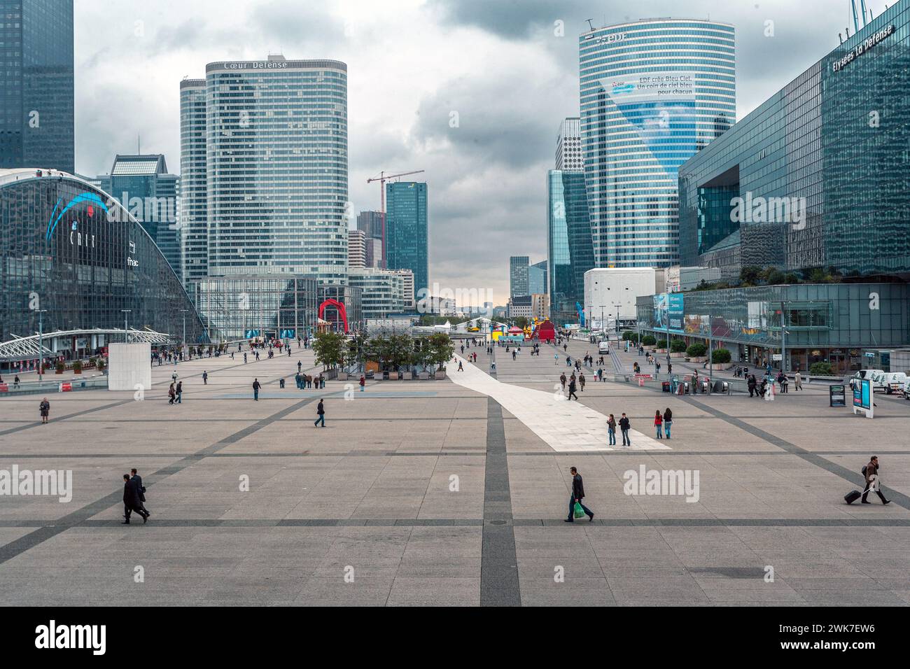 Image showcasing Cityscape of La Défense Paris major business district in Paris Stock ...