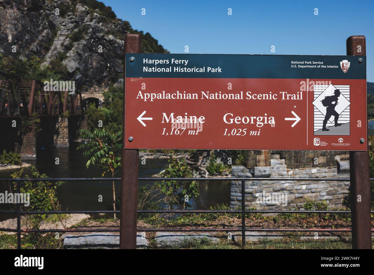 Road sign indicating right and left directions on the side of the road