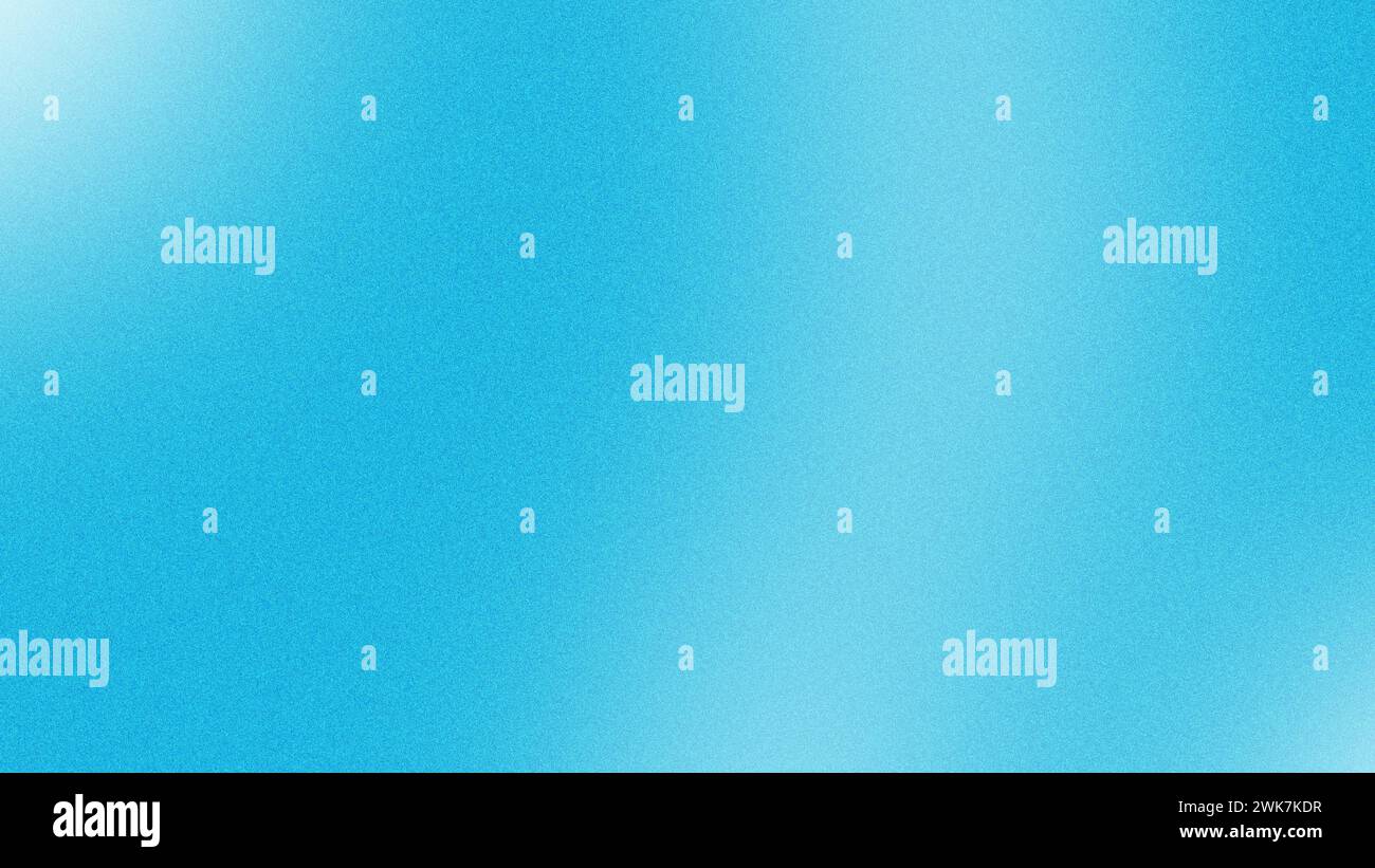 Blue and white gradient with grainy texture background. Stock Photo