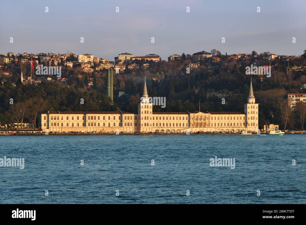 The former Kuleli Military High School was the oldest military high school in Turkey, located in Cengelkoy, Istanbul, on the Asian side of the Bosphor Stock Photo