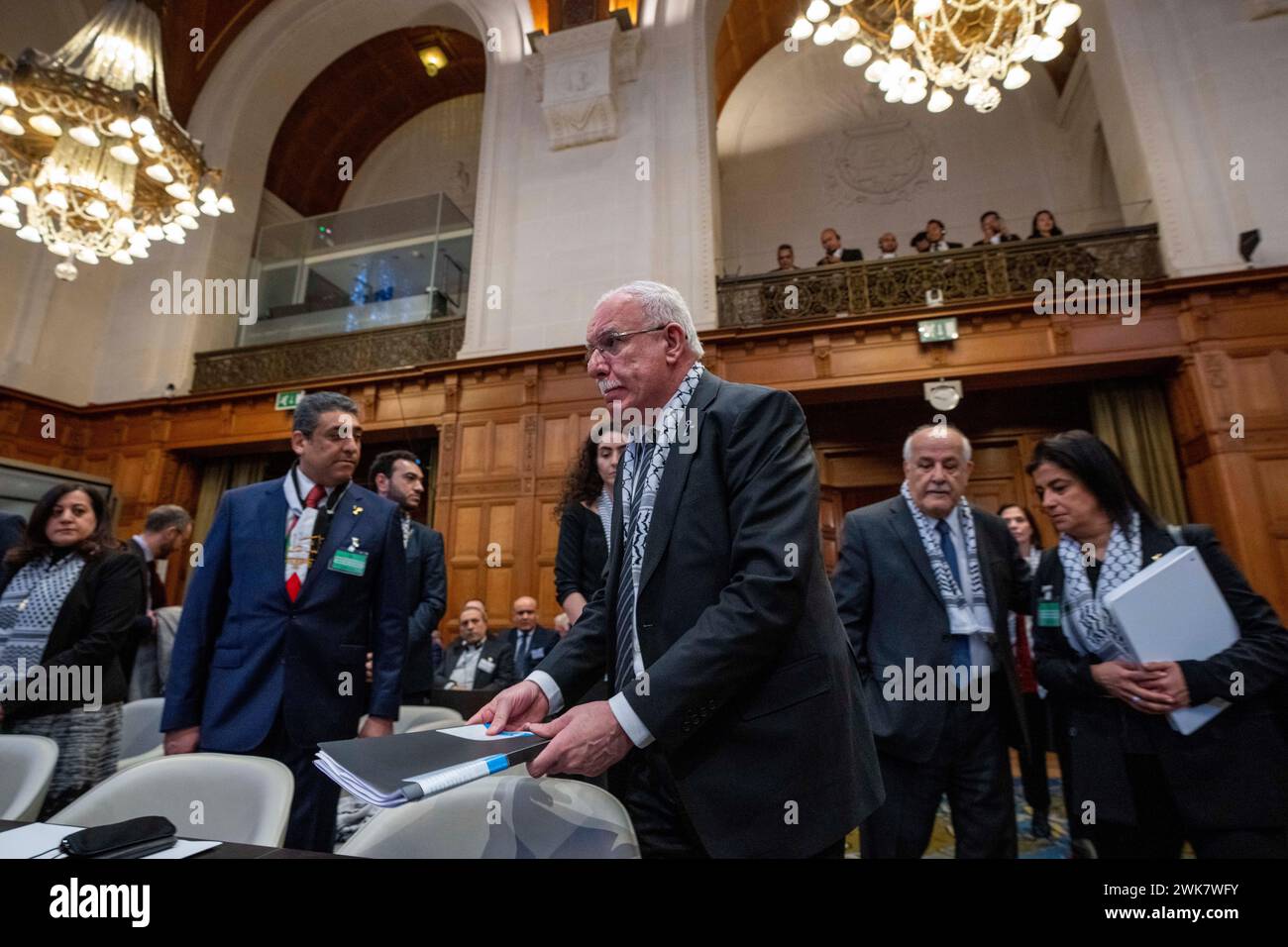 Un Palestinian Representative Riyad Al-Maliki, minister of Foreign Affairs of the Palestinian ...