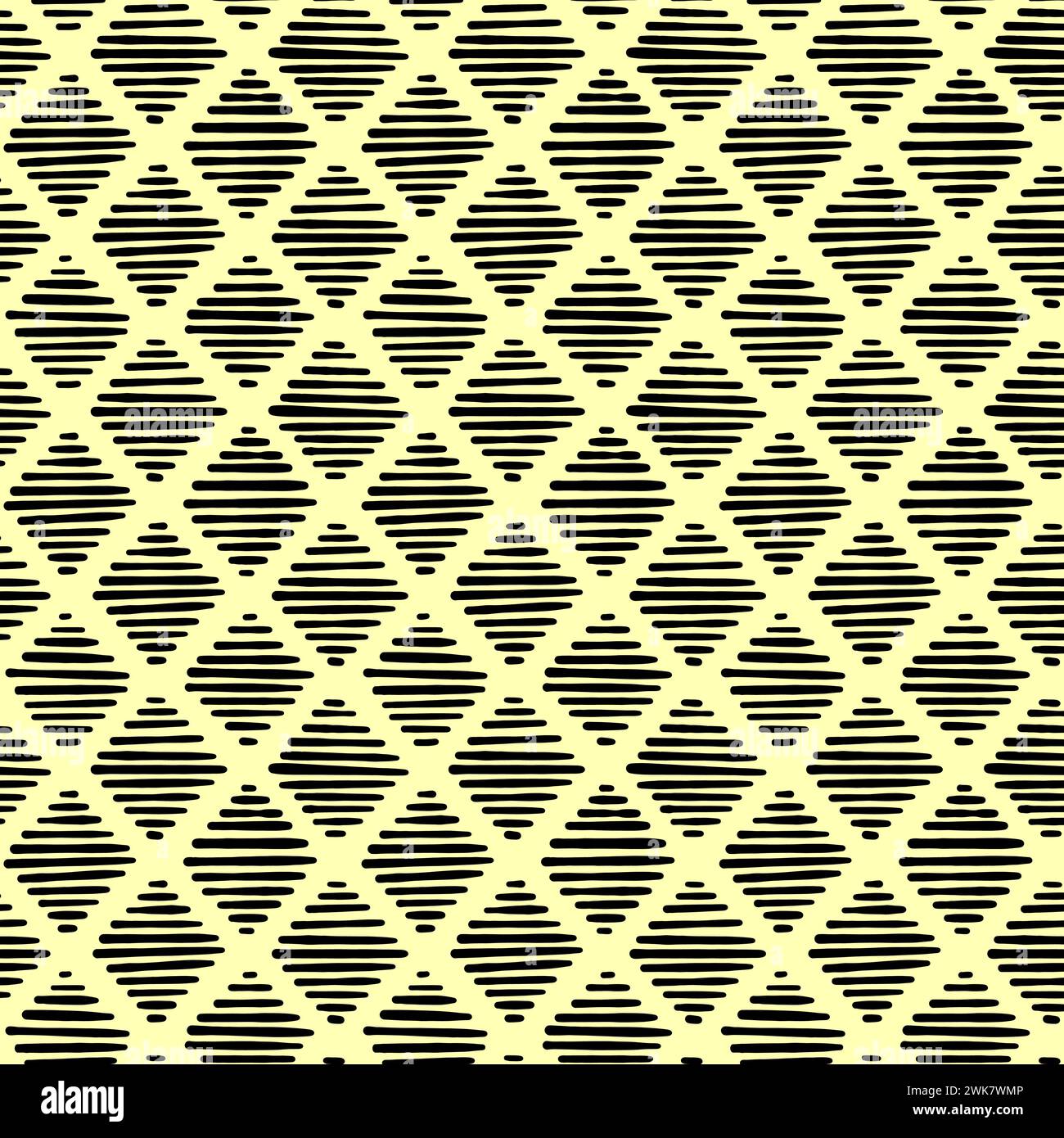 Small dash pattern. Seamless minimal dash pattern, small elements on yellow background. Stock Vector