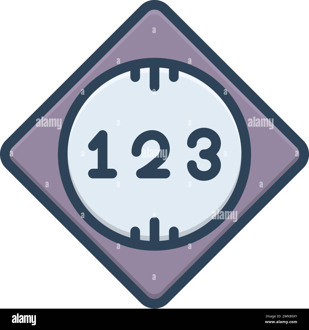 Icon for digit having count stock vector image art alamy