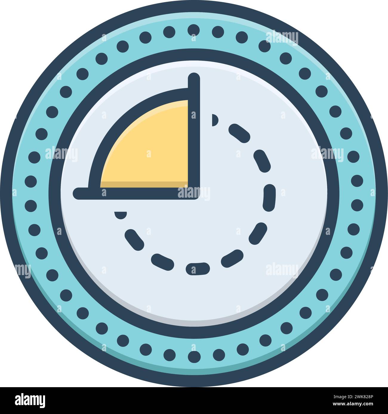 Icon for quarter,one fourth Stock Vector Image & Art Alamy