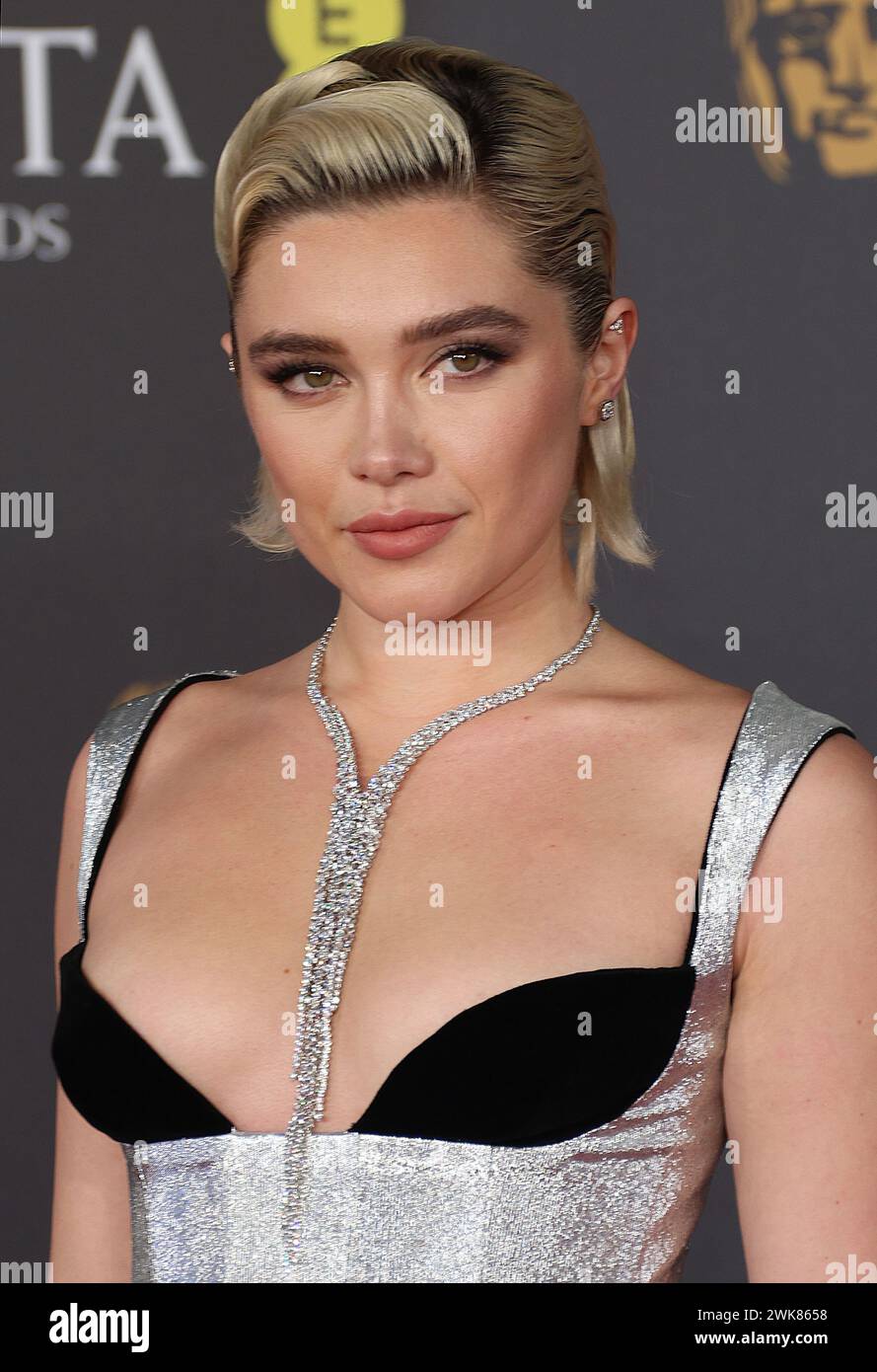 Feb 18, 2024 London, England, UK Florence Pugh attending The 2024 EE BAFTA Film Awards, The