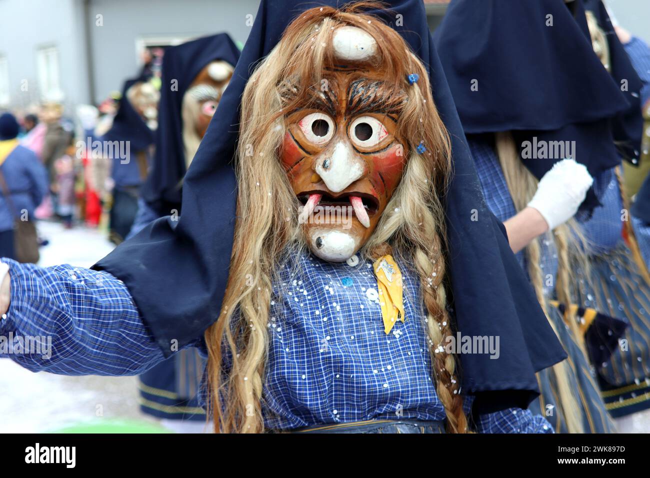 Great Swabian-Alemanian Carnival Procession Stock Photo
