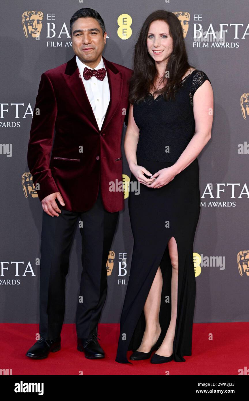 Nick Mohammed mit Ehefrau Becka Mohammed bei der Verleihung der BAFTA