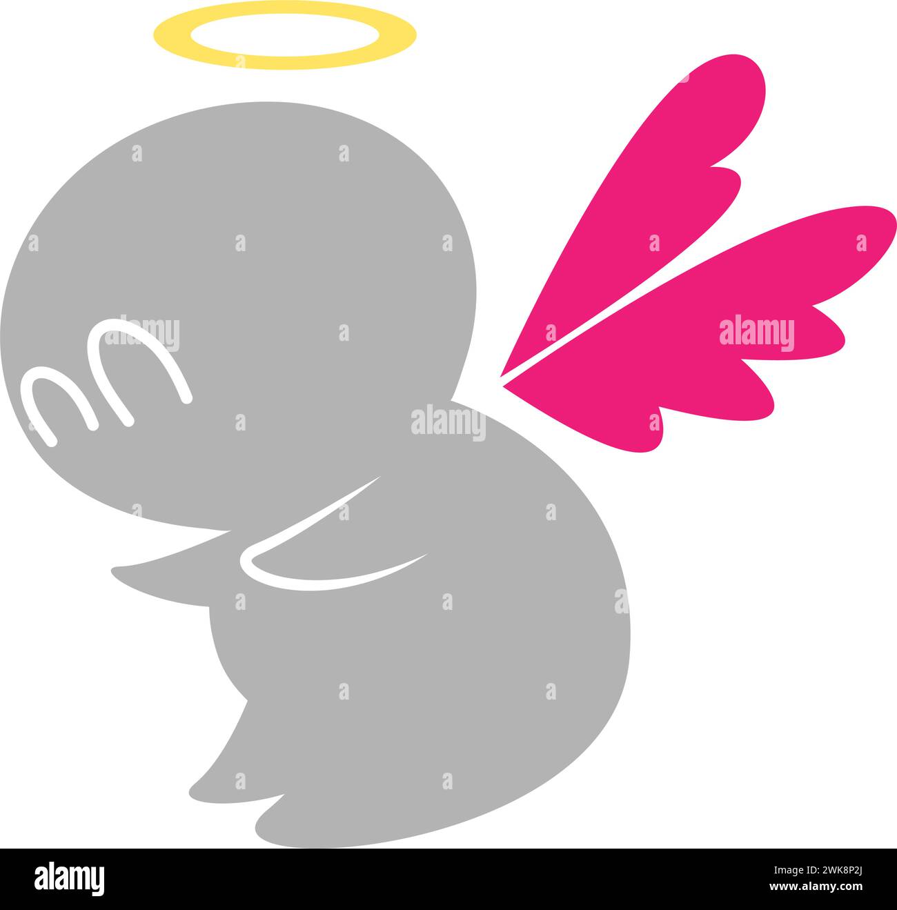 Angel wings logo icon design template Stock Vector Image & Art - Alamy