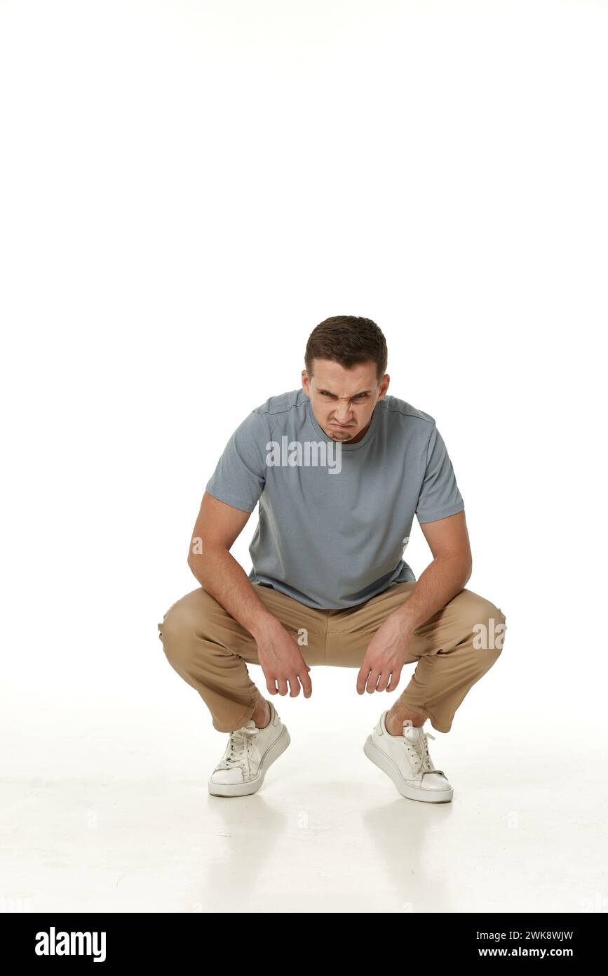 Angry boss white background hi-res stock photography and images - Alamy