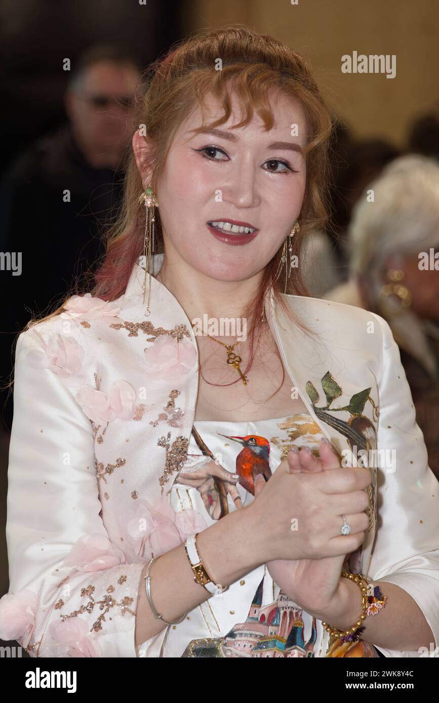 Paris, France. 17th Feb, 2024. Fashion show during the ART CAPITAL 2024