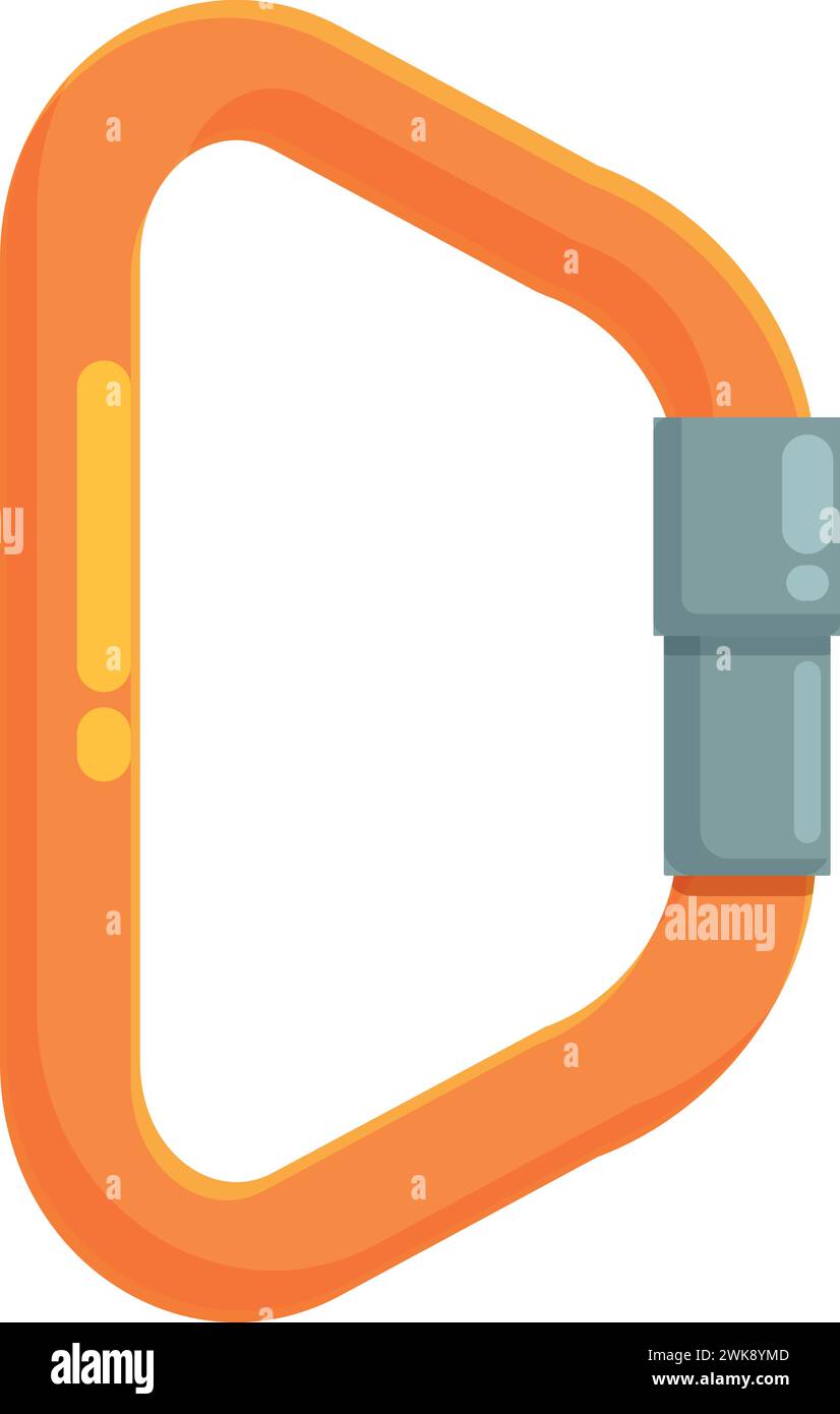 Orange color carbine icon cartoon vector. Camping adventure. Safety ...