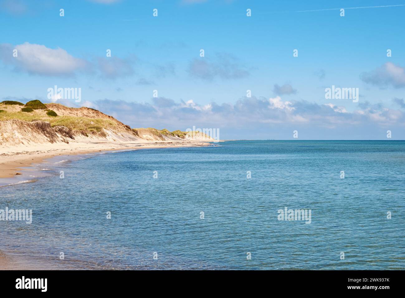 Beach, dunes and sea; Anholt, Denmark Stock Photo