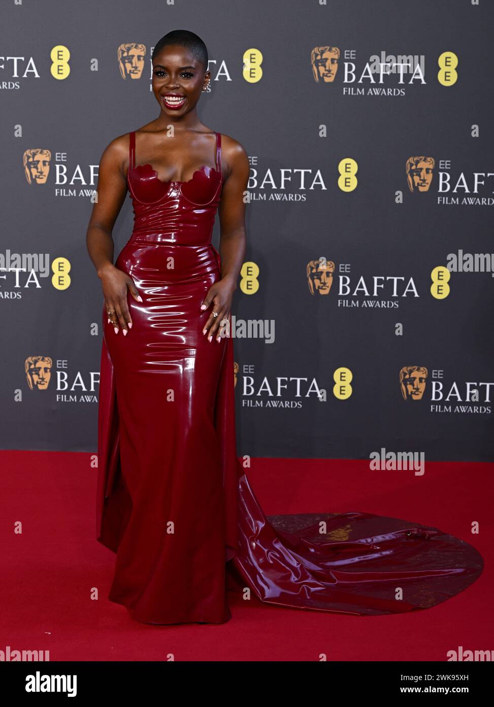 London, UK. February 18th, 2024. Joy Sunday arriving at the 2024 EE