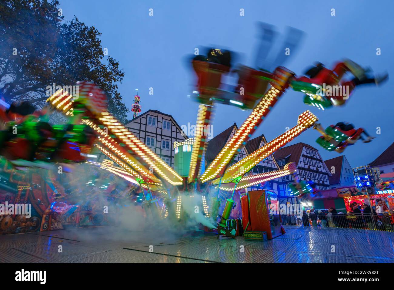 CarouselDance Jumper at the market of Soest Stock Photo