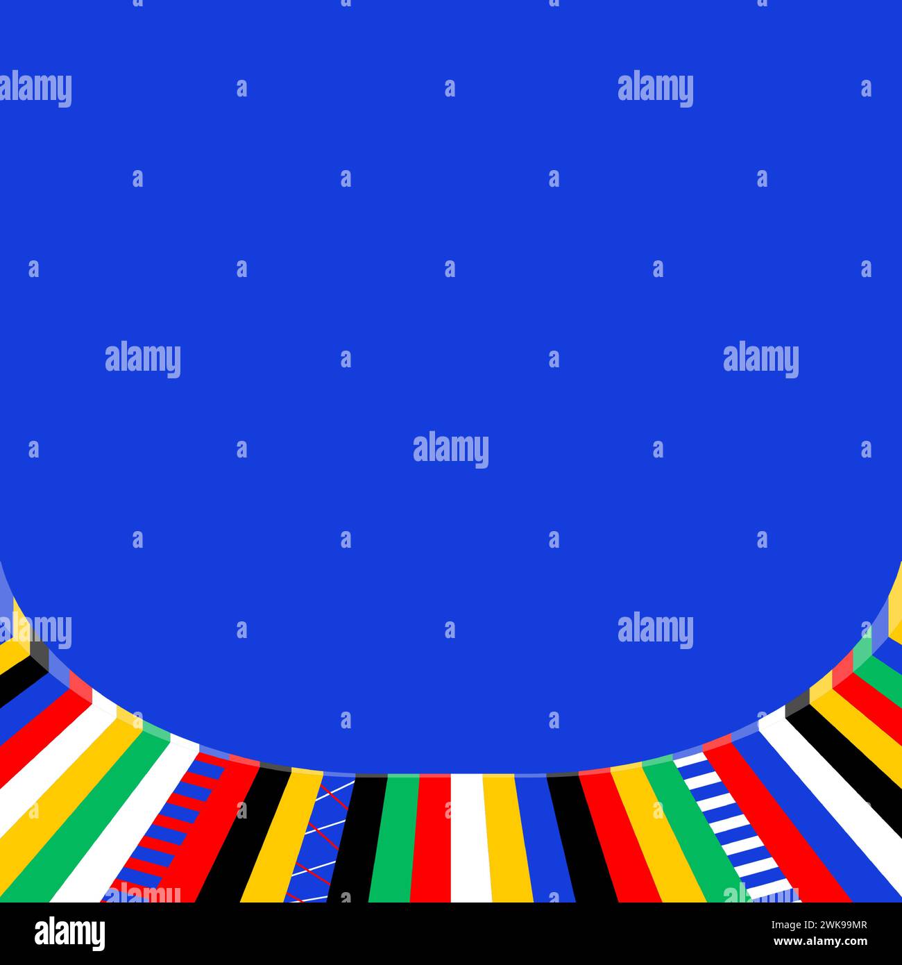 football 2024 social media background. Vector illustration Football