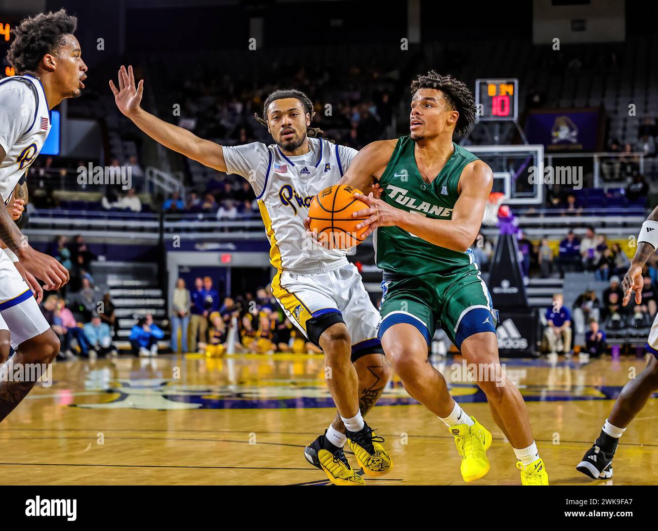 Greenville, North Carolina, USA. 18th Feb, 2024. Tulane Green Wave ...