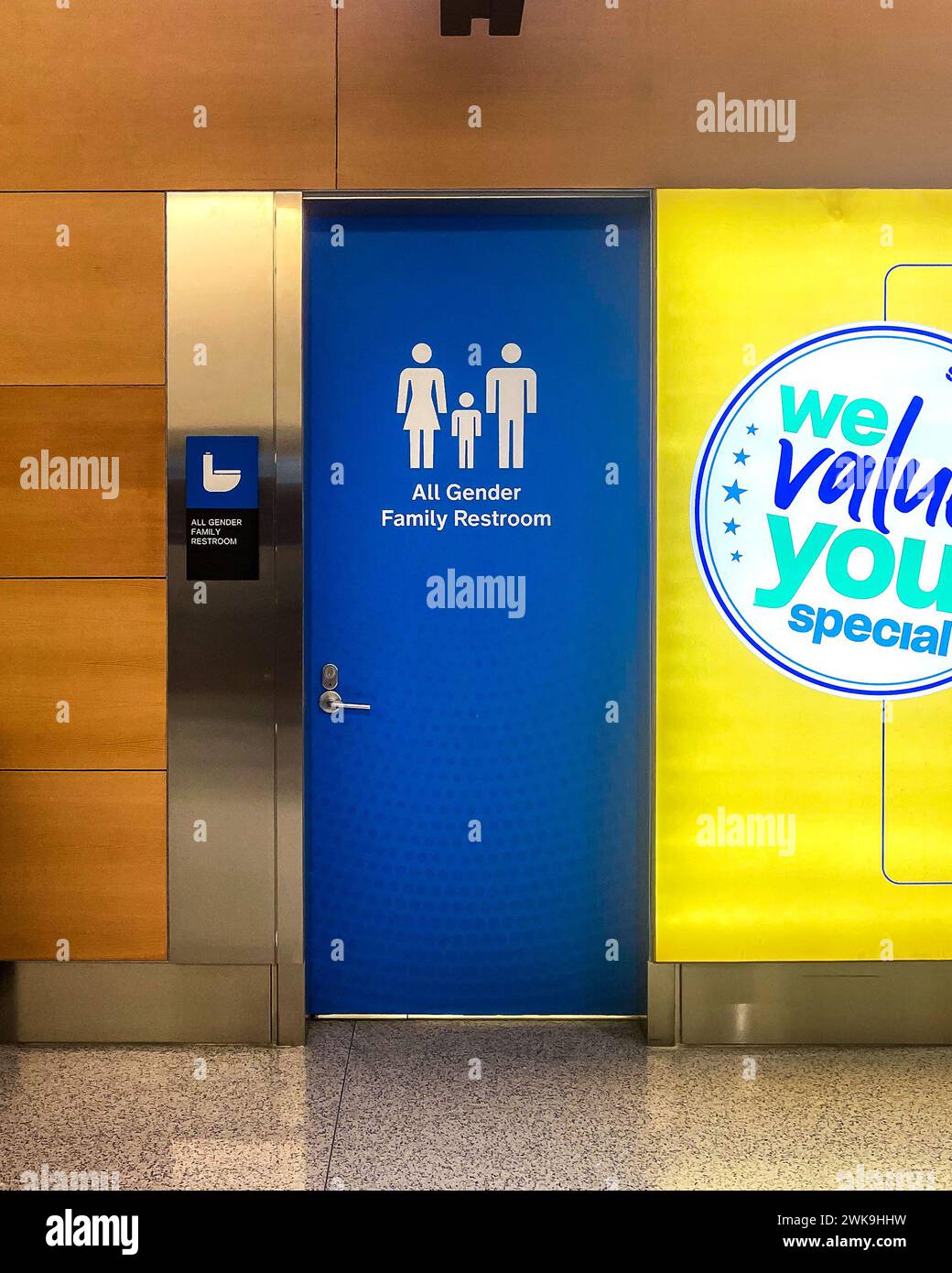 Newark, NJ US Feb 10, 2024 Interior view of an All gender family