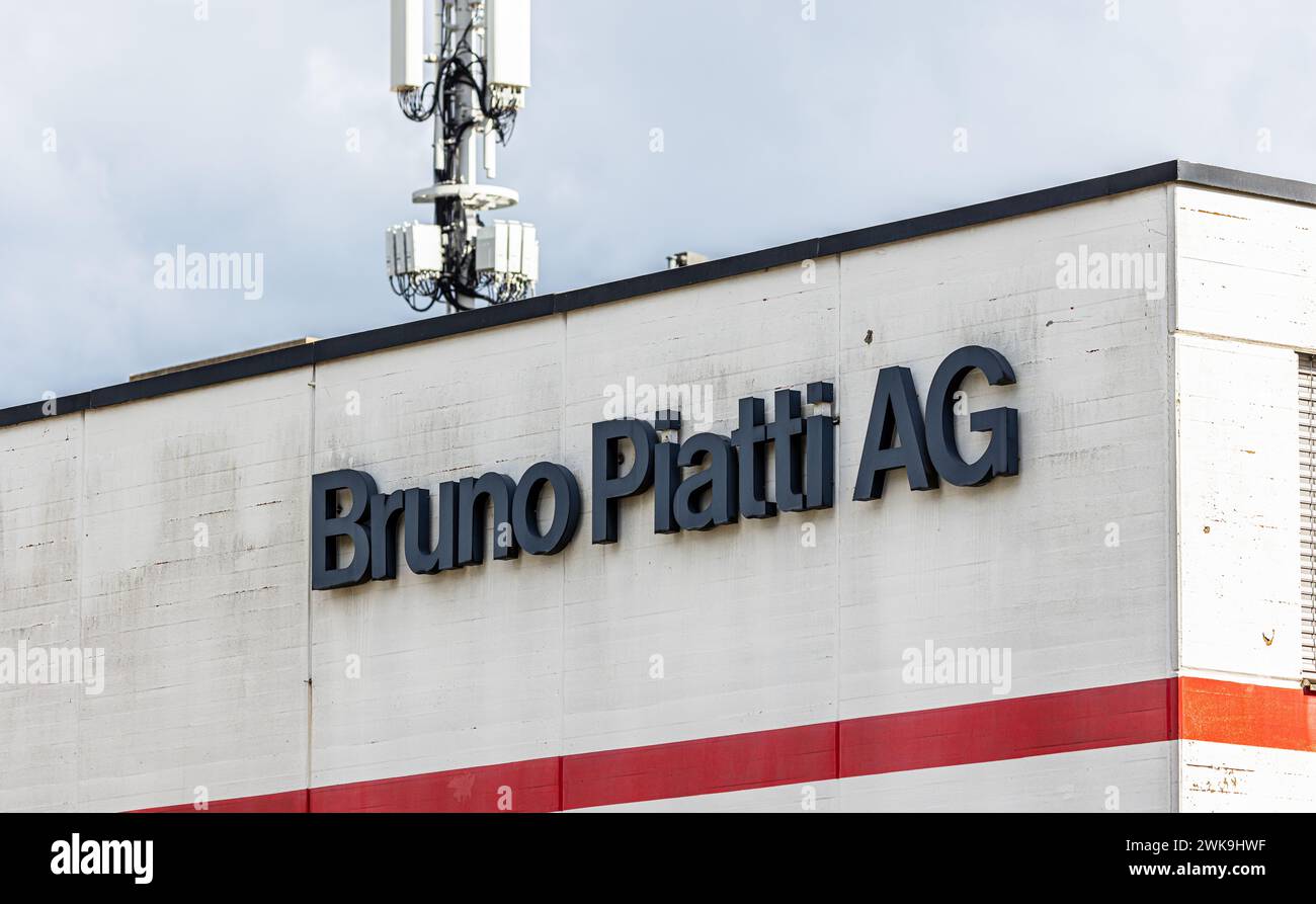 Die Bruno Piatti AG im schweizerischen Dietlikon ist seit 2017 berreits insolvent. Auch sechs Jahren nach Eröffnung des Konkursverfahren tront der Fir Stock Photo