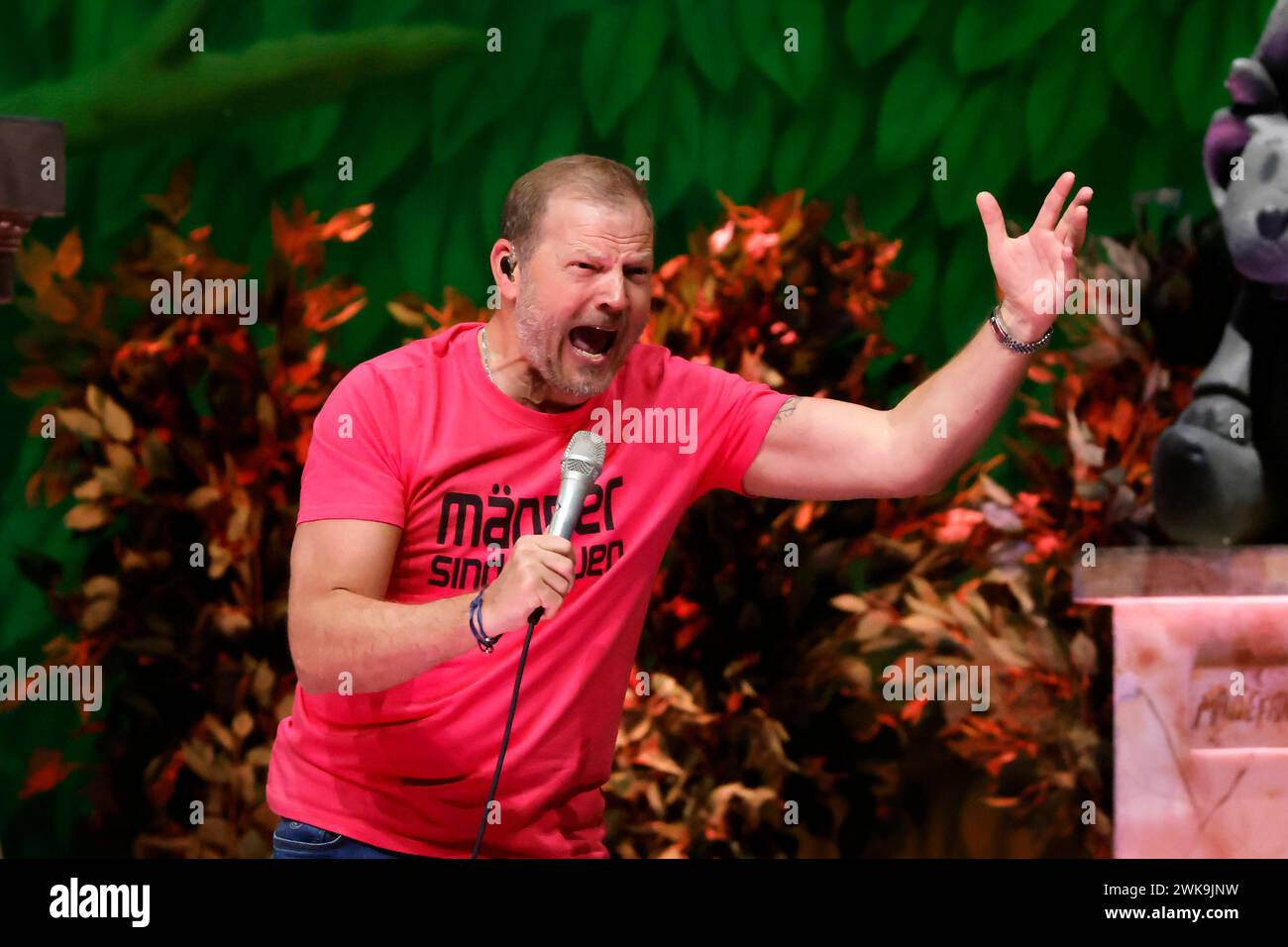 Comedian Mario Barth bei seiner Show in der Lanxess-Arena. Köln, 18.02.