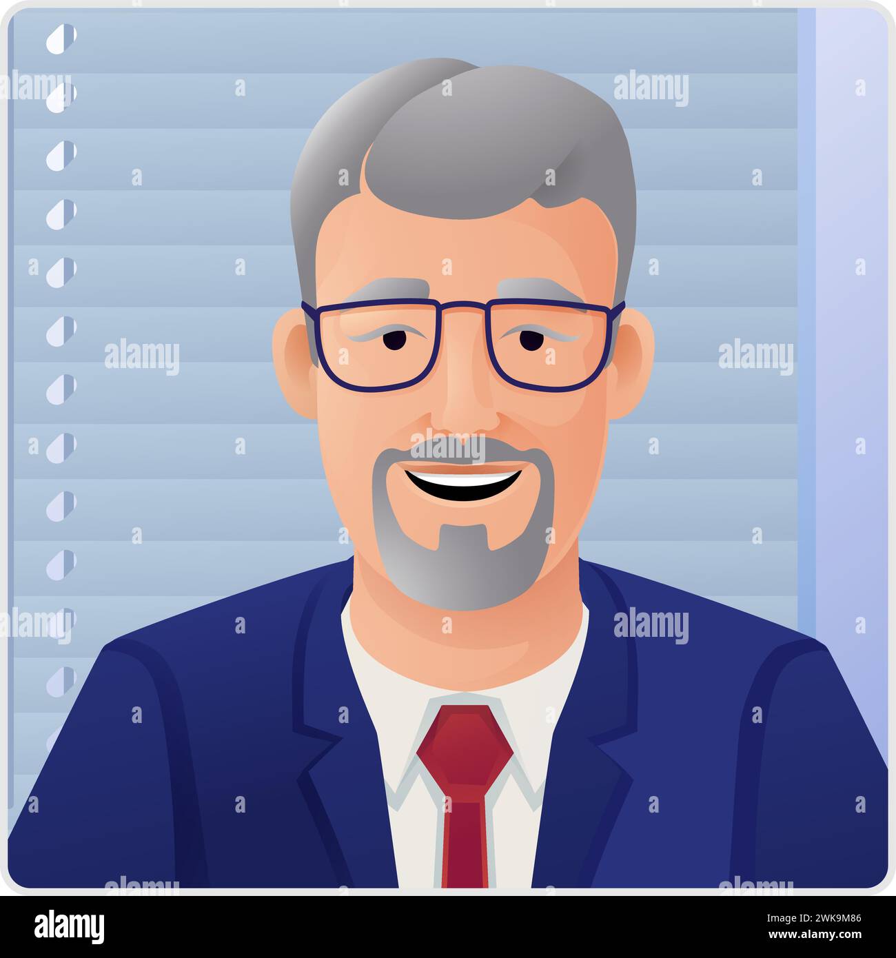 Man Profile Illustration Internet Call Avatar Stock Vector