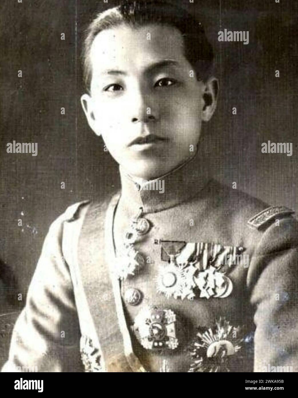 CHANG HSUEH-LIANG (1901-2001) Chinese warlord and ruler of Manchuria from 1928 to 1936. Photo 1928/ Stock Photo