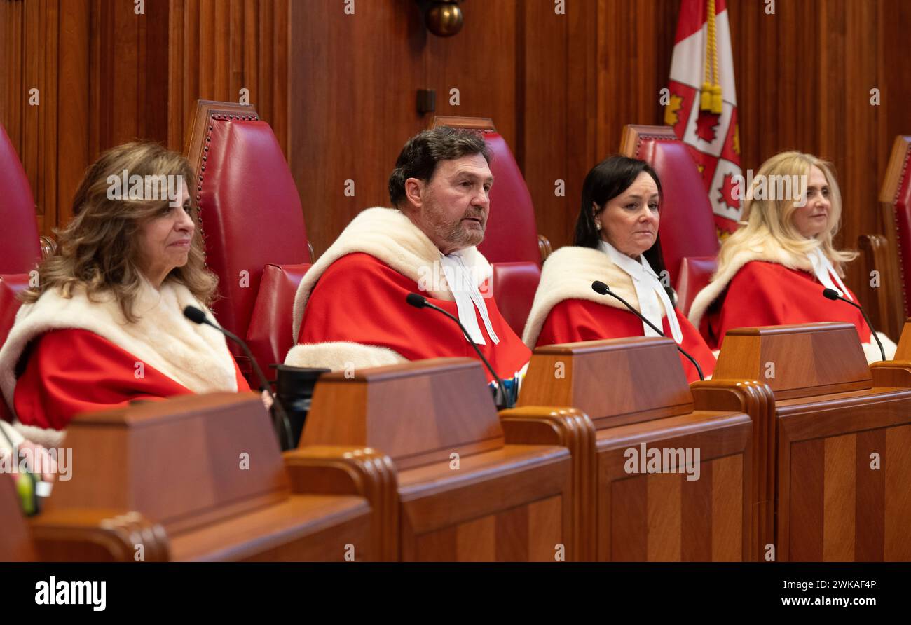 Ottawa, Canada. 19th Feb, 2025. Supreme Court of Canada Justice