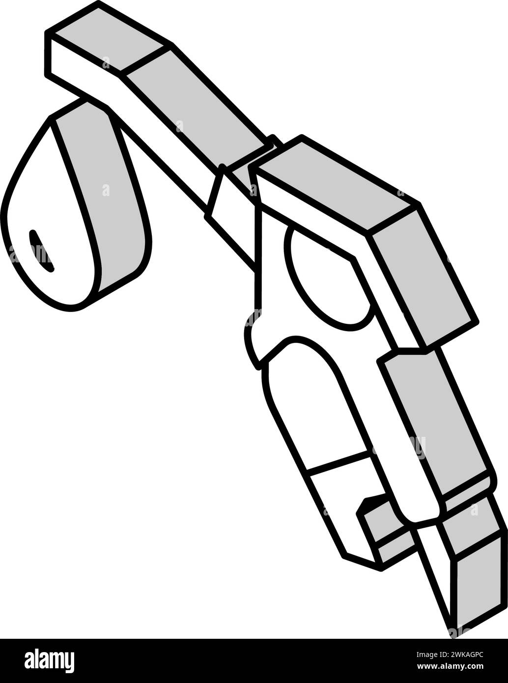 hydrogen gas station isometric icon vector illustration Stock Vector