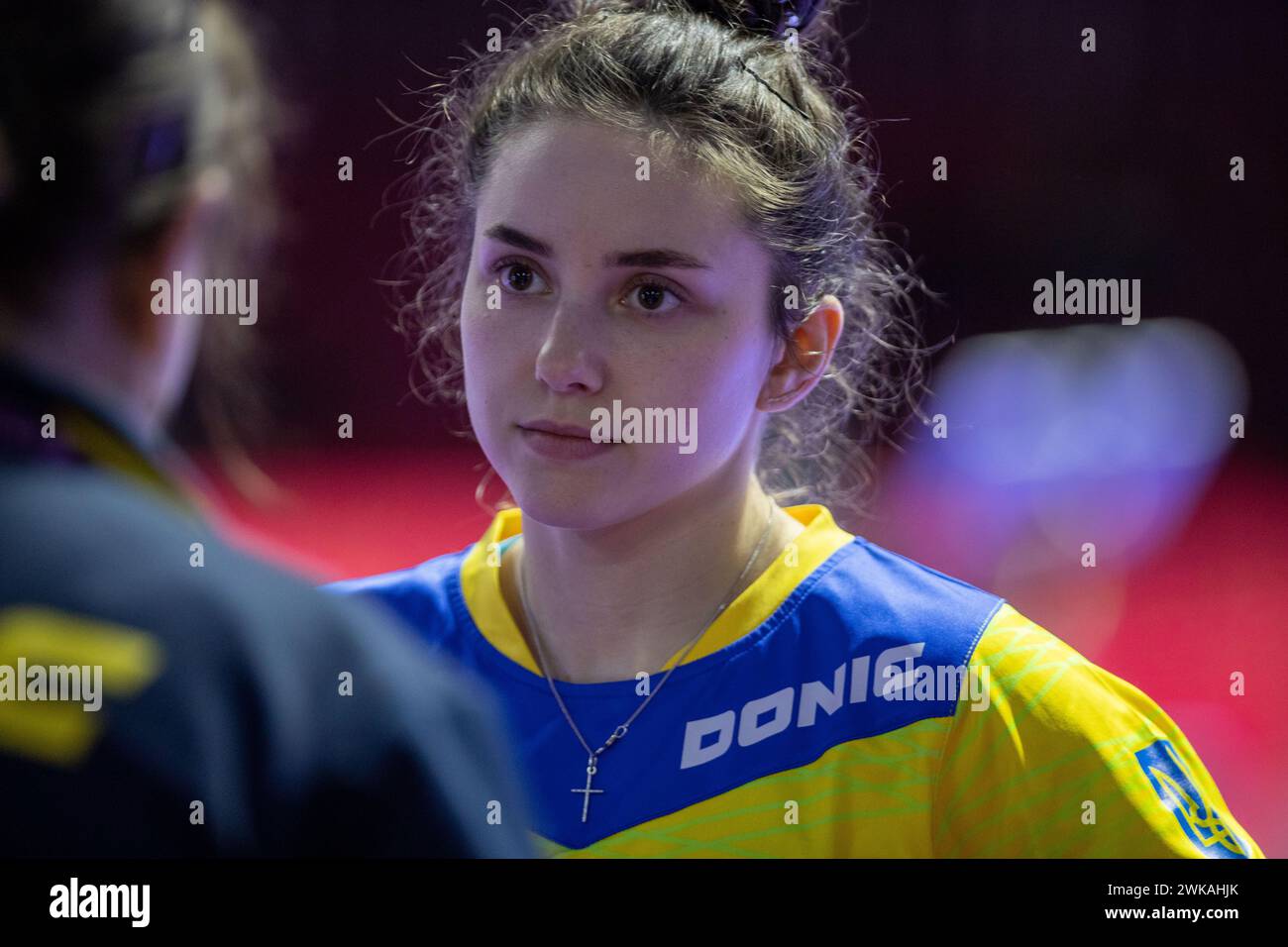 BRATEYKO Solomiya of Ukraine attends the ITTF World Team Table Tennis ...