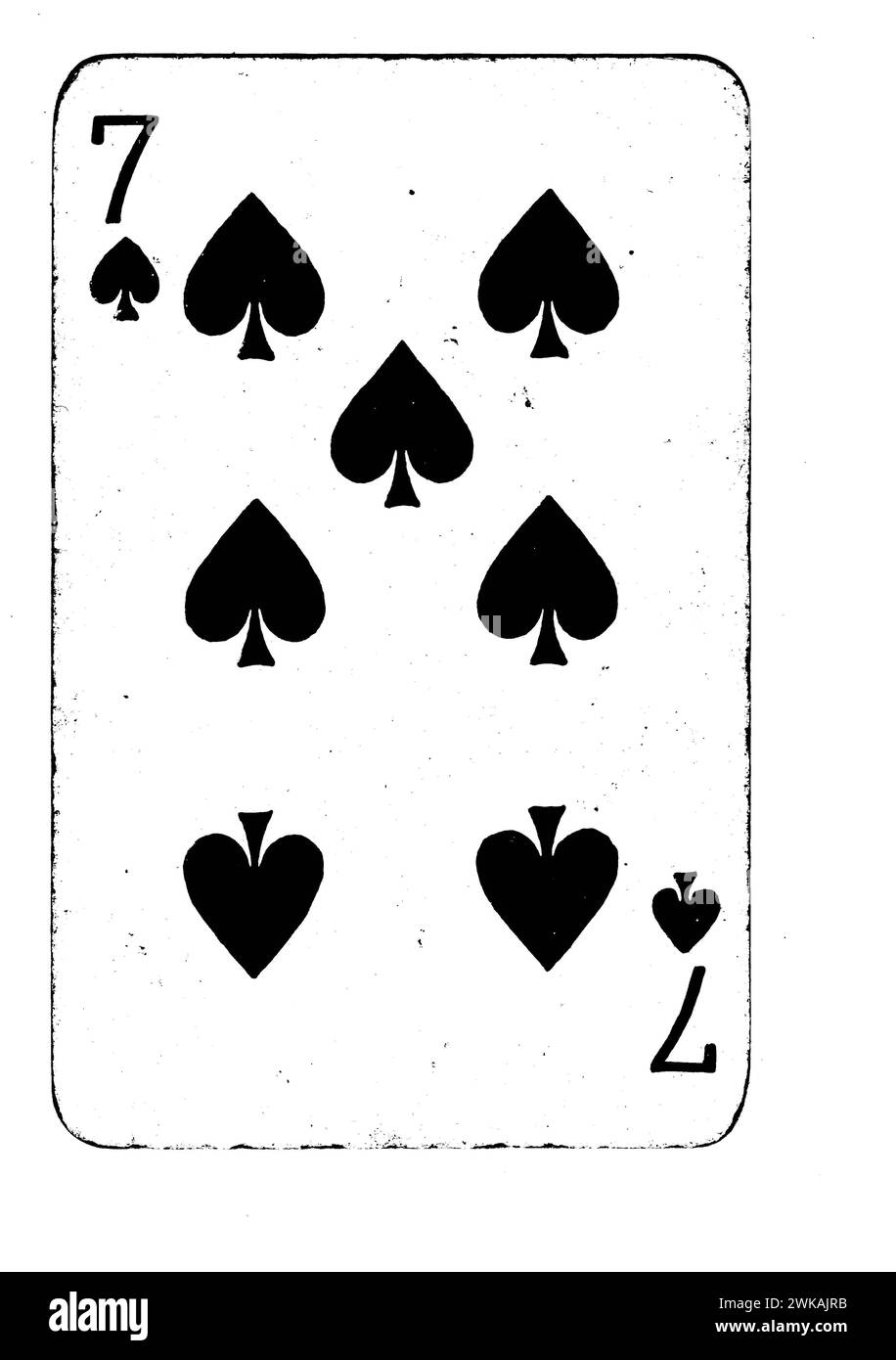 Seven of spades Black and White Stock Photos & Images - Alamy