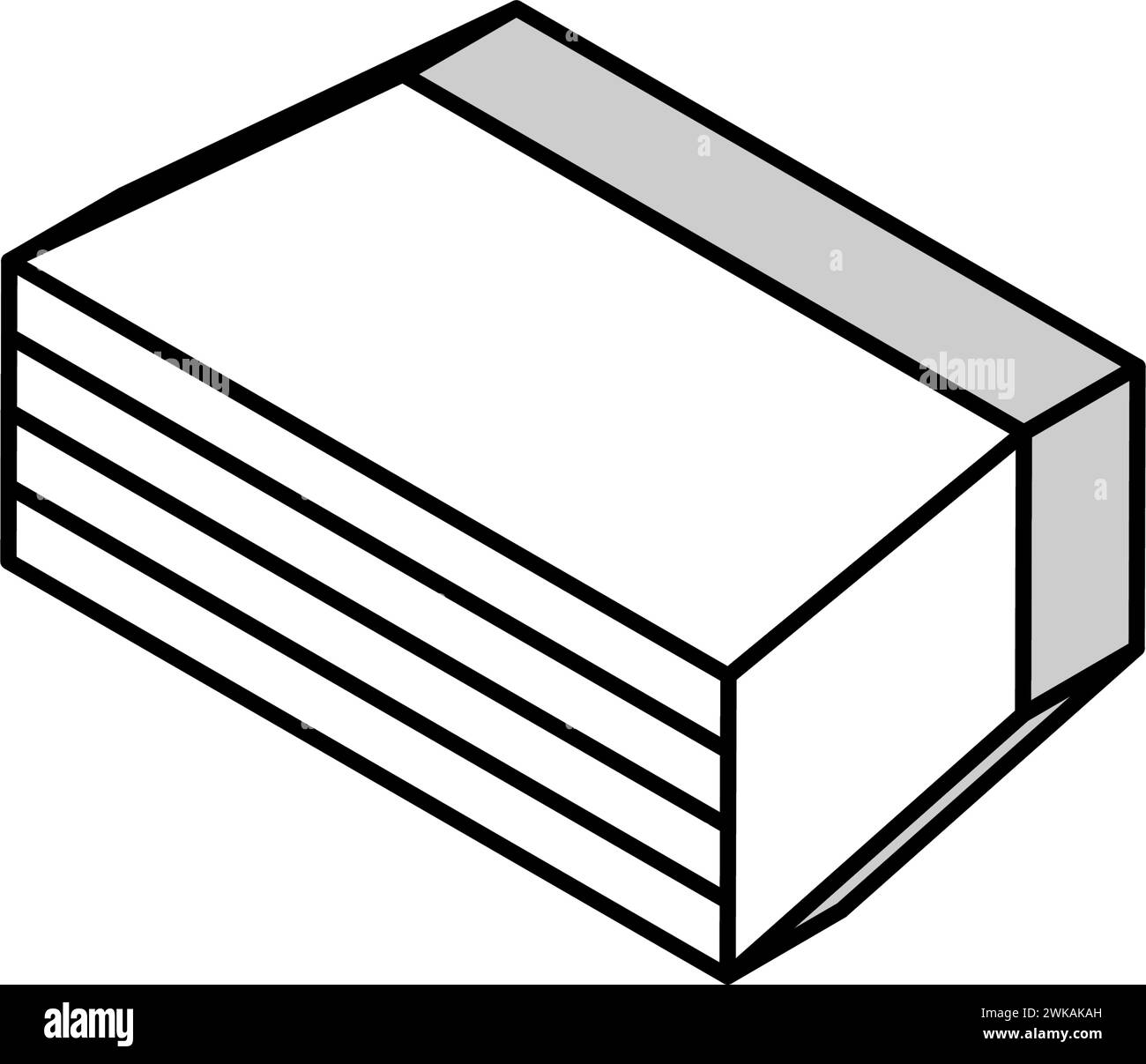 impreg timbers isometric icon vector illustration Stock Vector