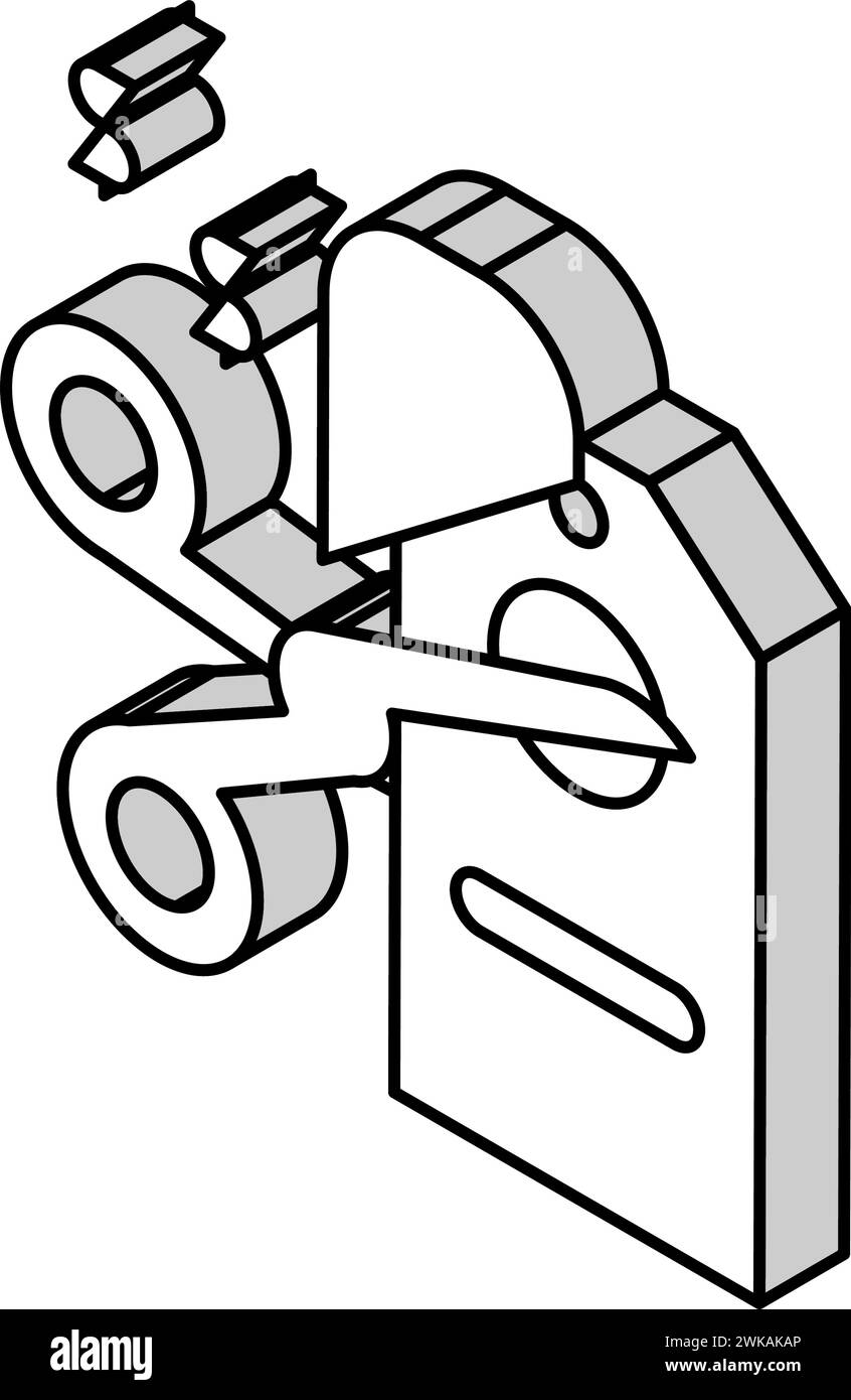 cut price isometric icon vector illustration Stock Vector Image & Art