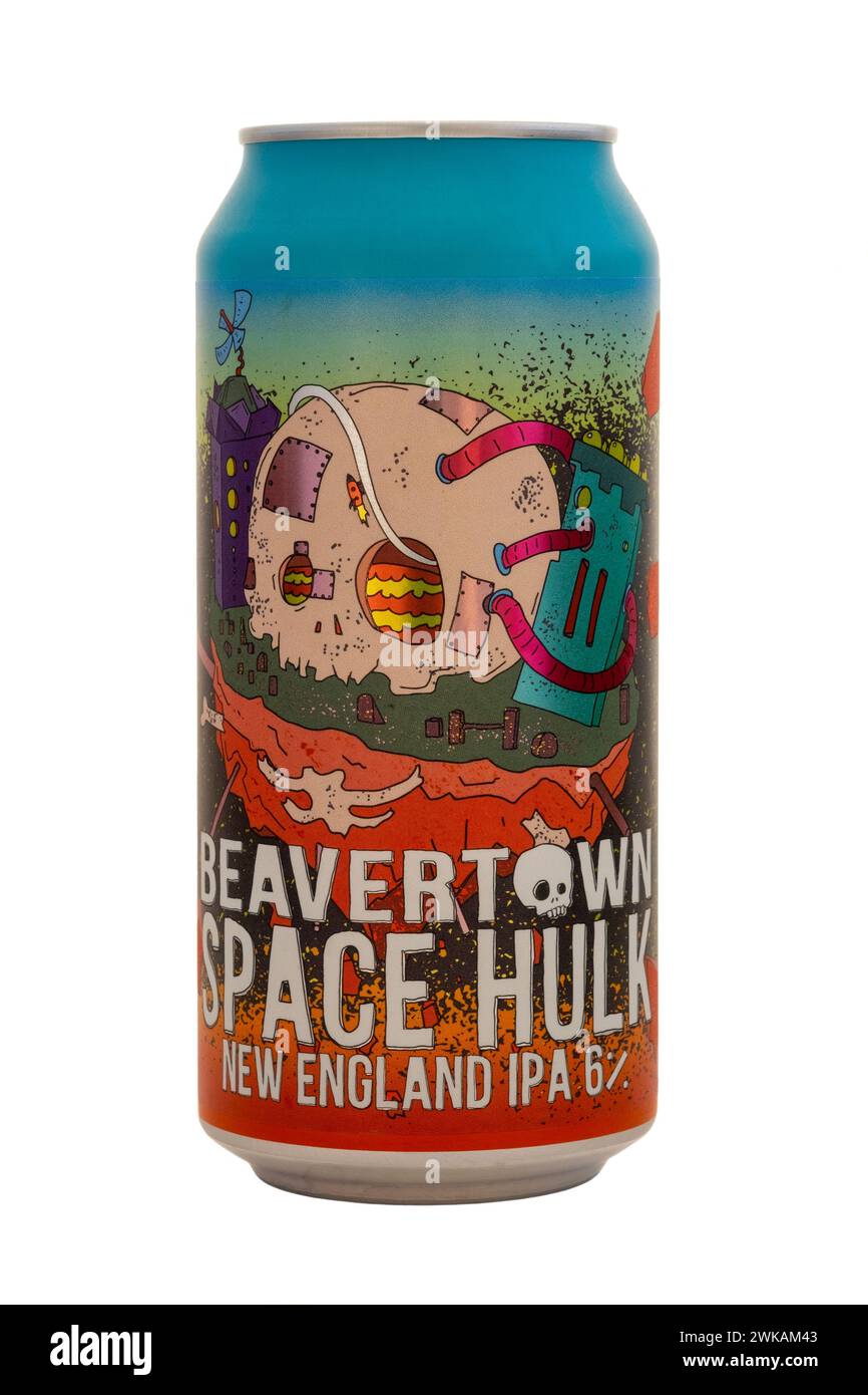can of beavertown space hulk new england ipa beer cut out on white ...