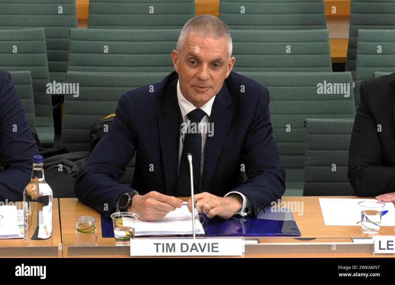 BBC Tim Davie answering questions from the Commons