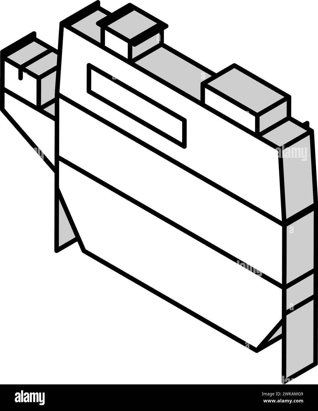 wheat grain cleaning machine isometric icon vector illustration Stock