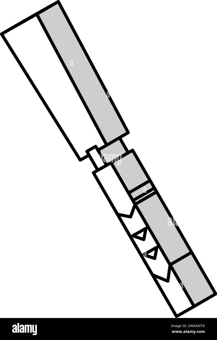 japanese saw carpenter accessory isometric icon vector illustration ...