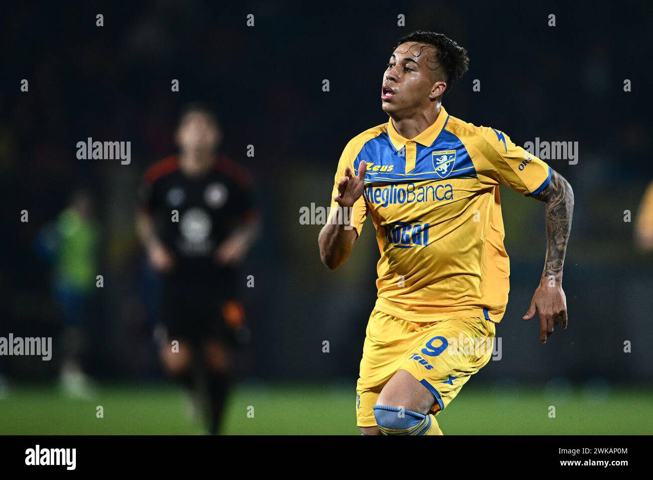 Kaio Jorge of Frosinone Calcio in action during the Serie A match between Frosinone Calcio and AS Roma at Stadio Benito Stirpe Frosinone Italy on 18 F Stock Photo