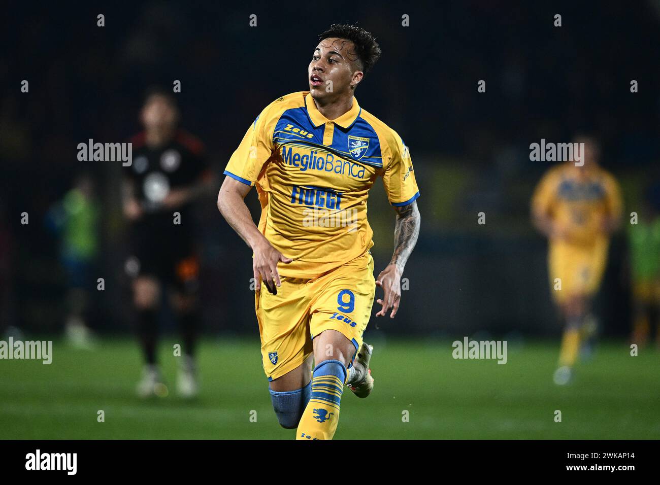 Kaio Jorge of Frosinone Calcio in action during the Serie A match between Frosinone Calcio and AS Roma at Stadio Benito Stirpe Frosinone Italy on 18 F Stock Photo