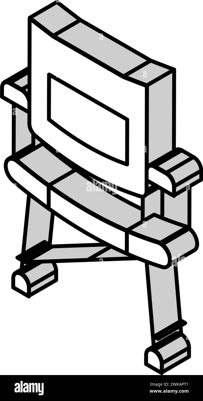 camp chair isometric icon vector illustration Stock Vector Image & Art ...