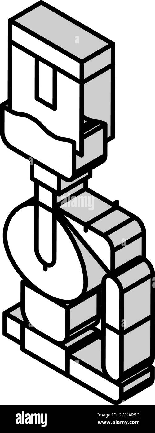 syphon coffee maker isometric icon vector illustration Stock Vector ...