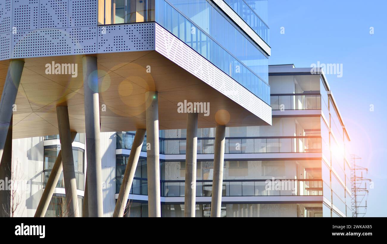 A apartment building with a unique architectural solution. A modern ... - Unique Architectural Solutions For Condos