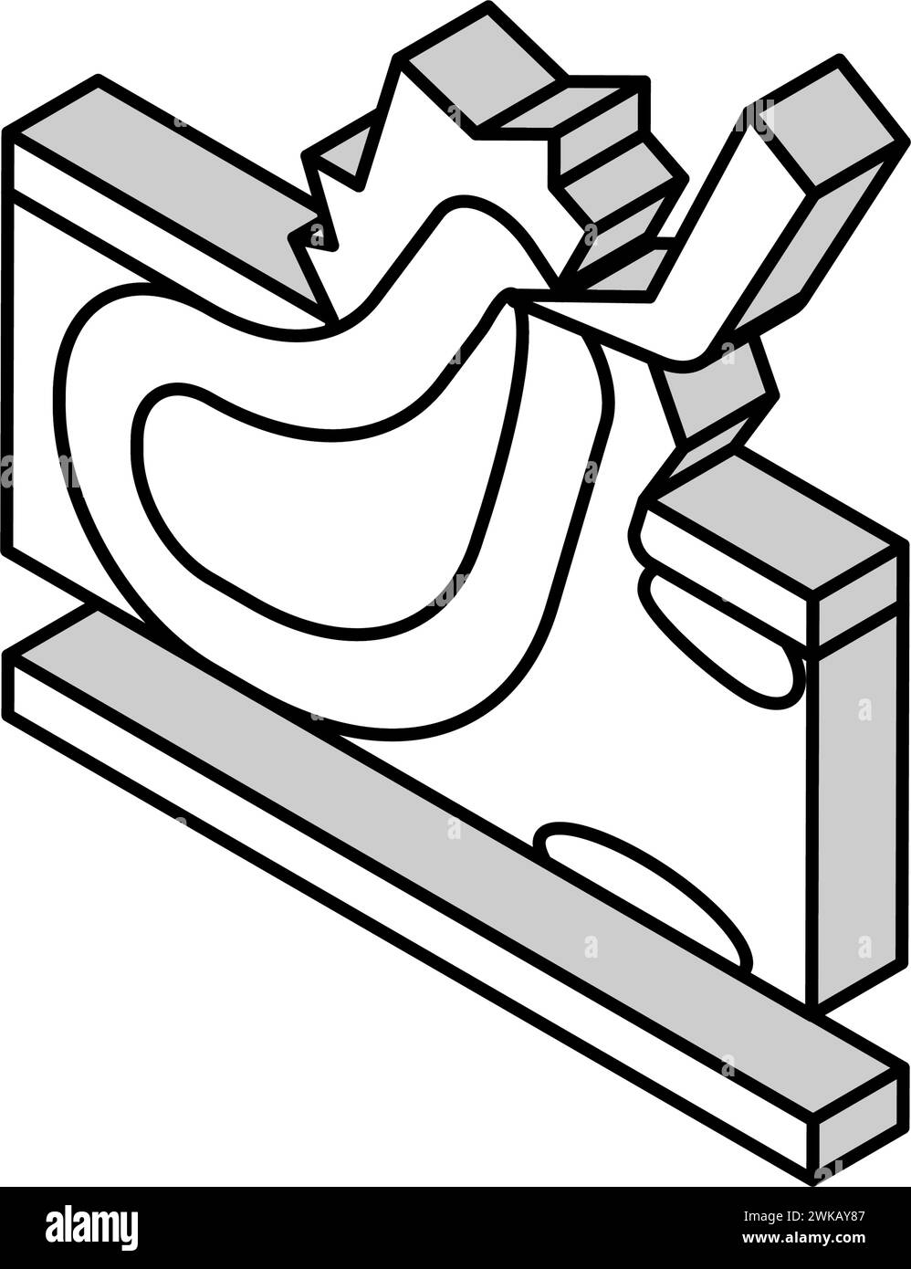 carotid endarterectomy isometric icon vector illustration Stock Vector ...