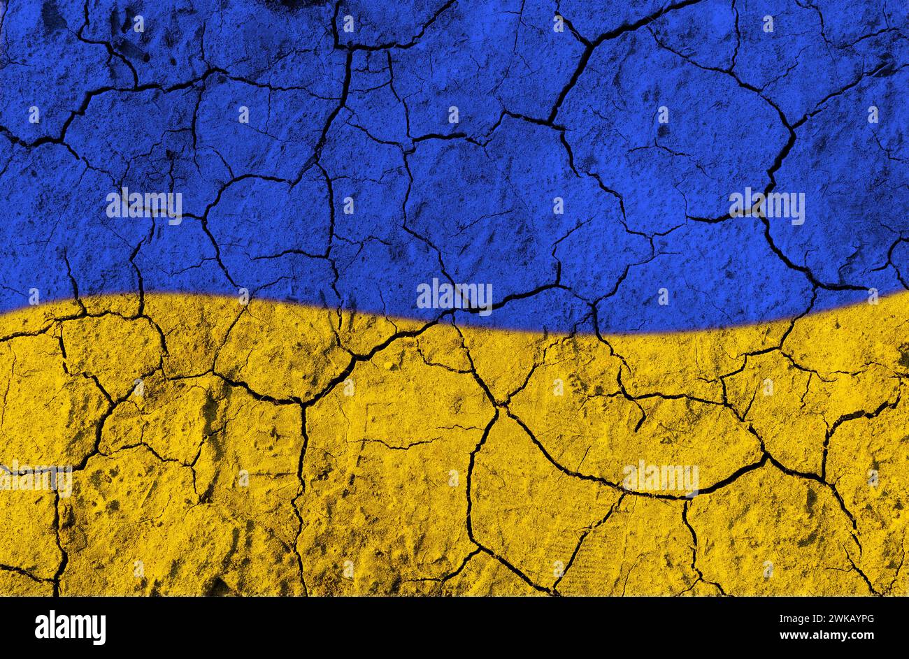 Dry ground with cracks. Global warming concept. Stock Photo