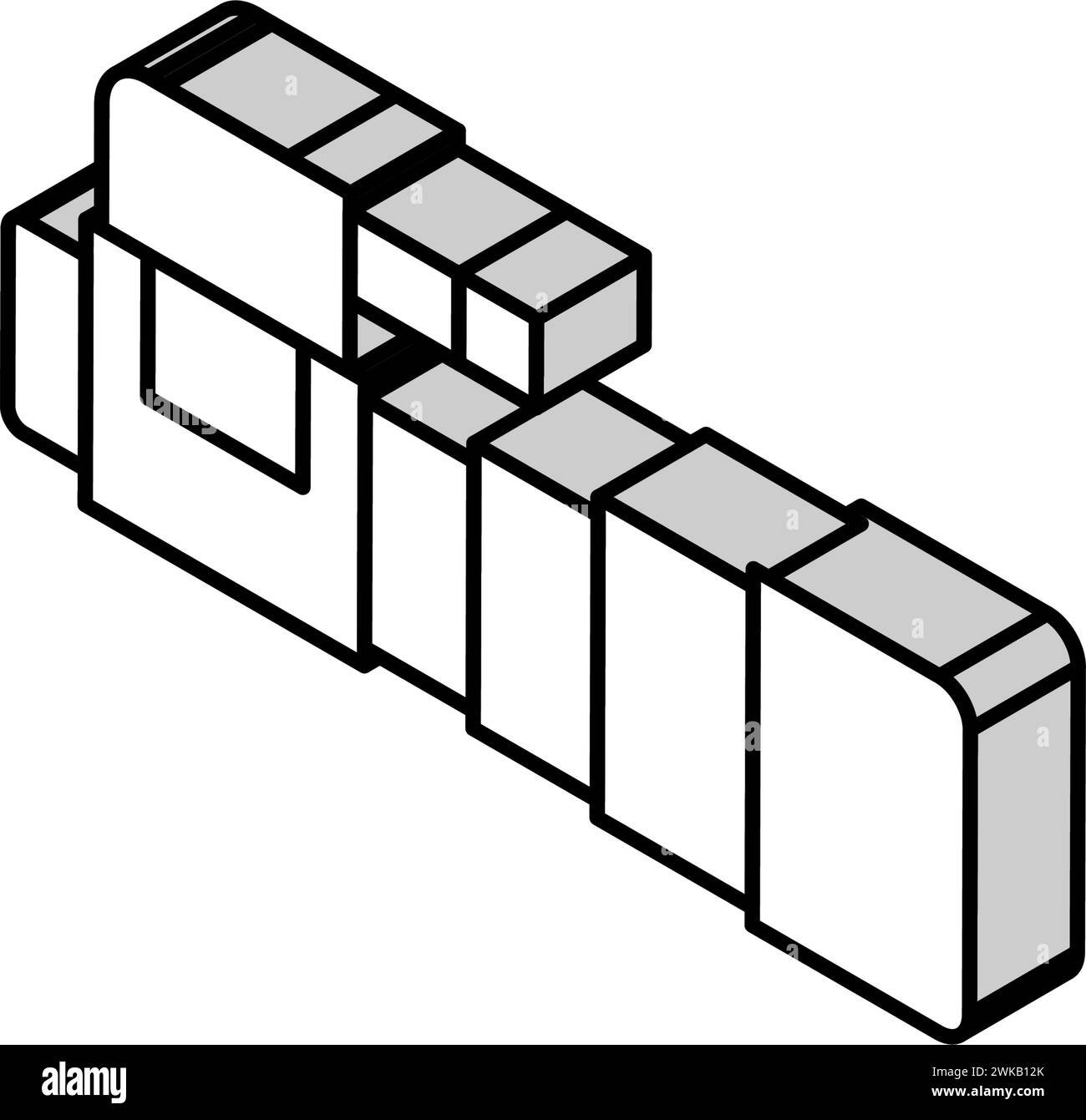 night vision scope isometric icon vector illustration Stock Vector