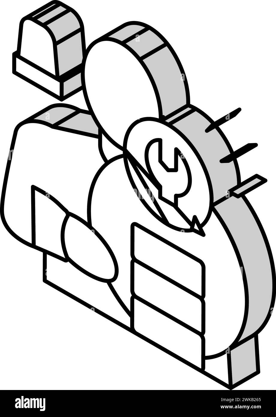 emergency recovery isometric icon vector illustration Stock Vector ...