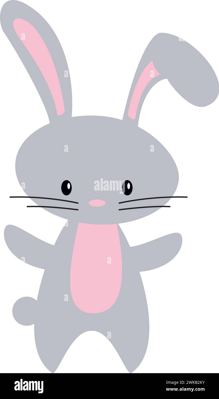 Cute easter day bunny character Vector Stock Vector Image & Art - Alamy