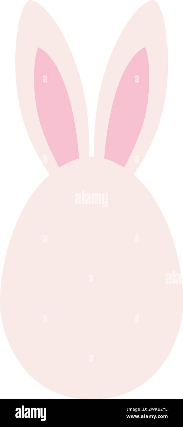 Isolated easter egg with rabbit ears Vector Stock Vector Image & Art ...