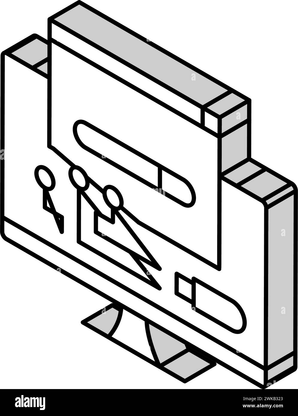 driver software isometric icon vector illustration Stock Vector Image