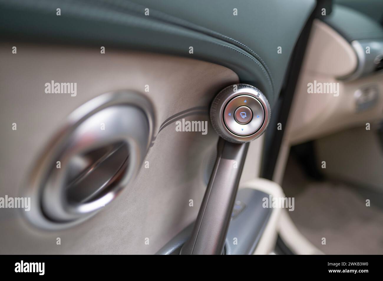 sound system controls on driver's door, Interior of Genesis GV60