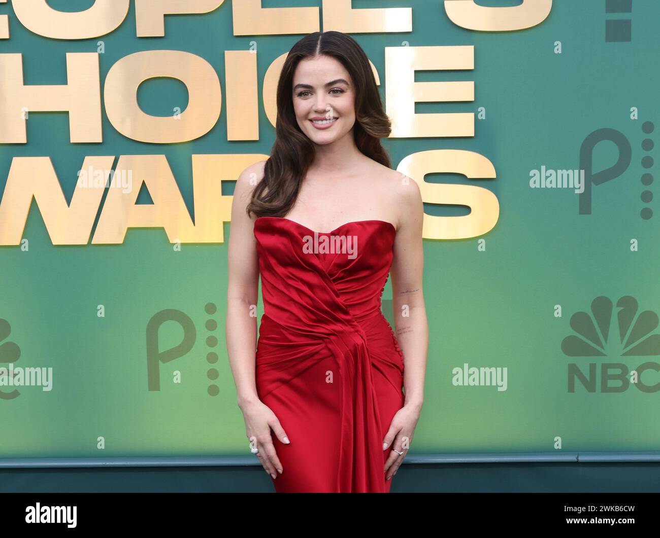 Lucy Hale attends the 2024 People's Choice Awards at Barker Hangar on February 18, 2024 in Santa Monica, California. Photo: CraSH/imageSPACE/MediaPunch Stock Photo