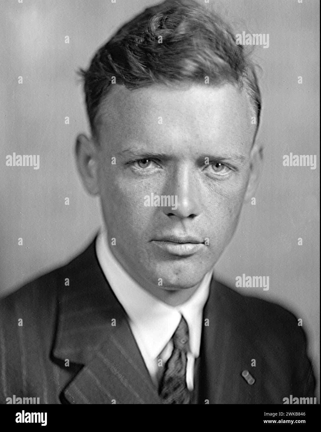 CHARLES LINDBERGH (1902-1974) American aviator Stock Photo